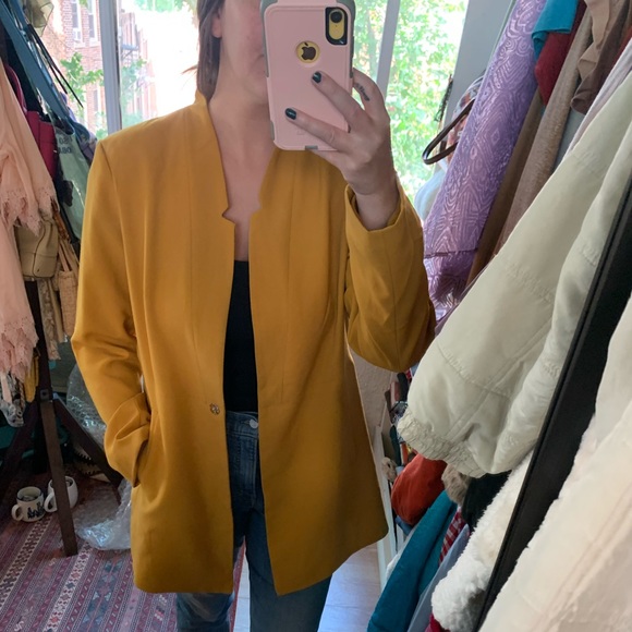 Rachel Zoe Jackets & Blazers - Large Rachel Zoe Contemporary Yellow Blazer